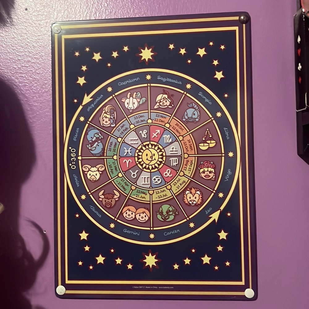 Zodiac Sign Tin wall decor